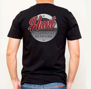 Hunt Auto Detailing tshirt mockup