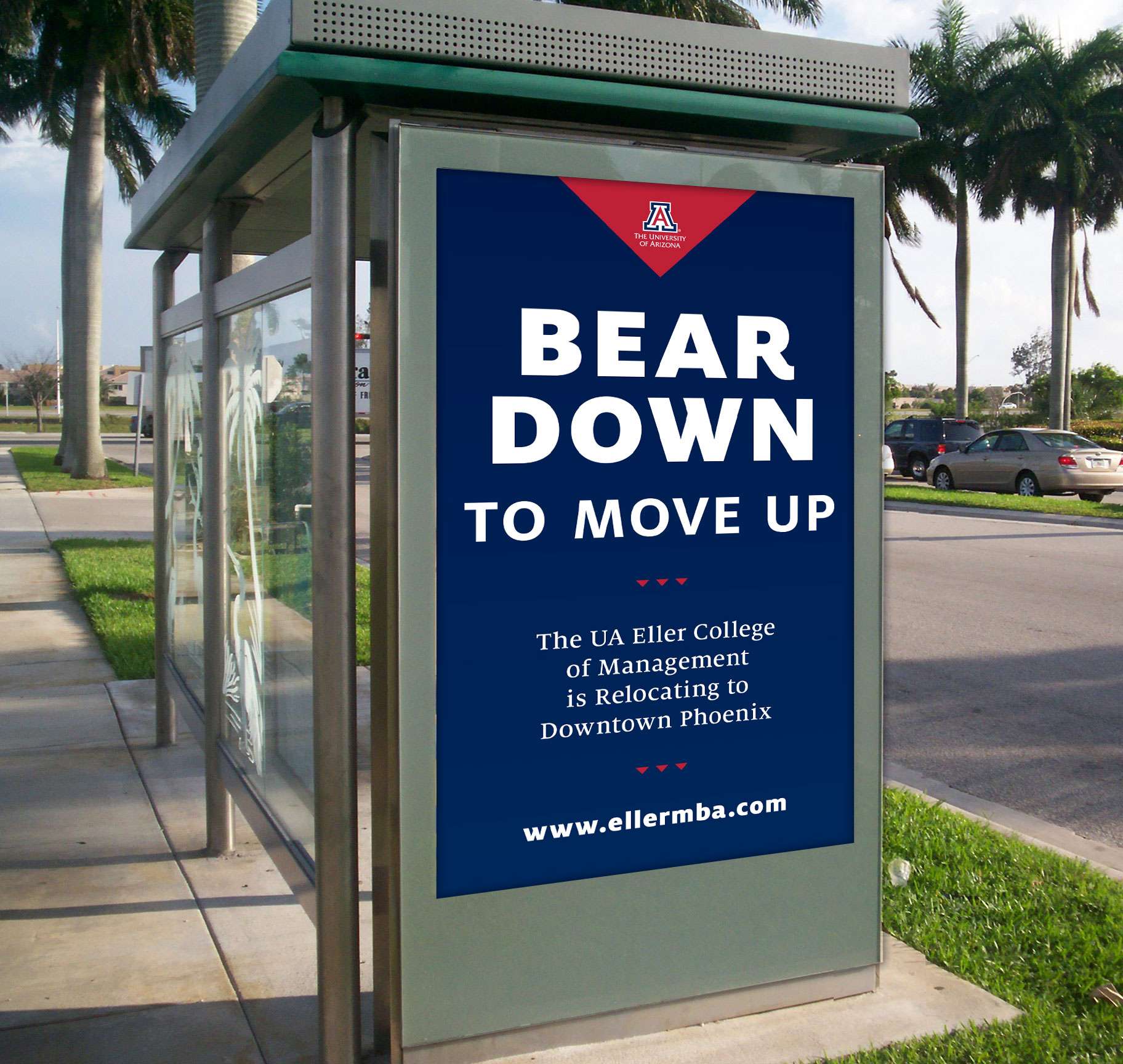 Eller Bear Down to Move Up Transit Ad