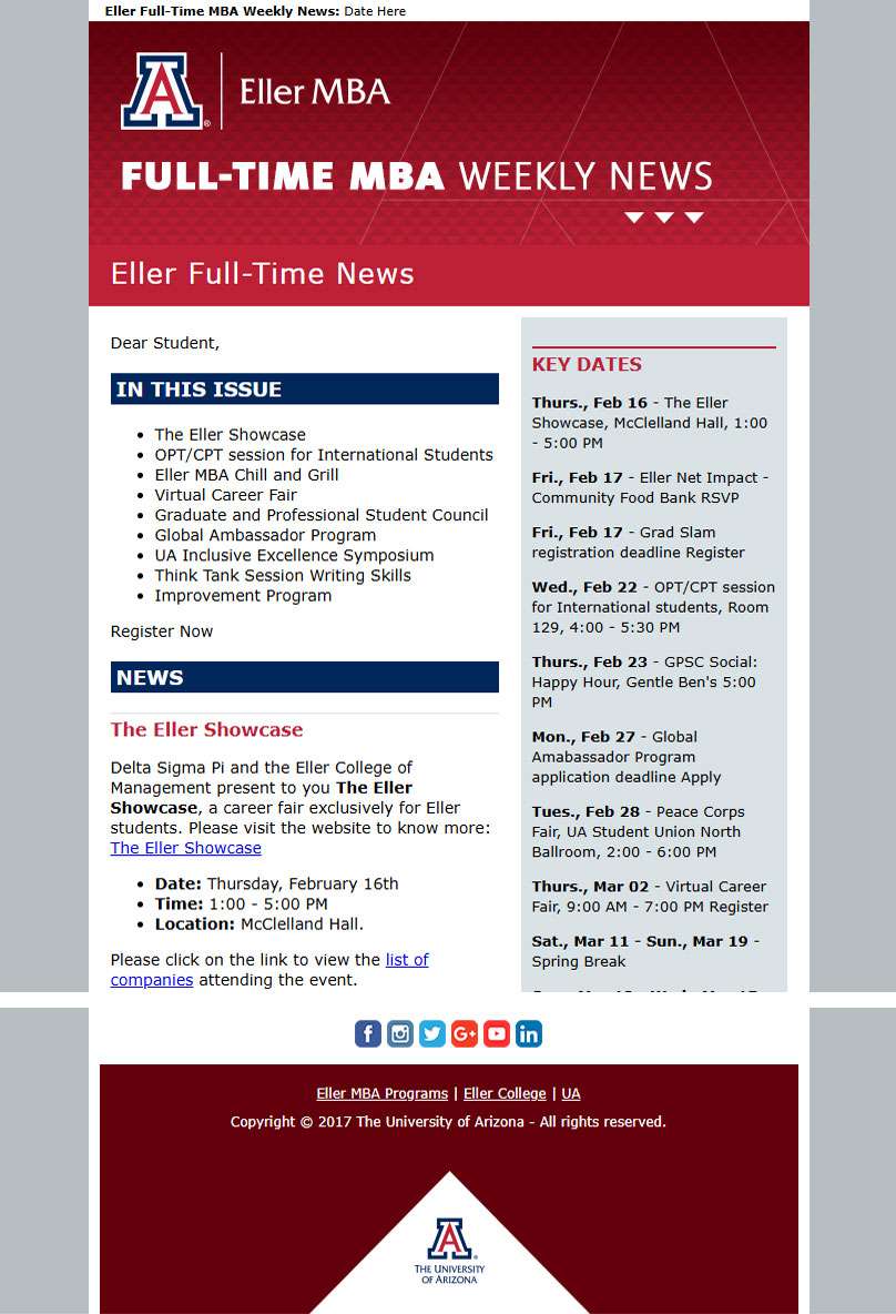 Eller Fulltime MBA Weekly Mockup